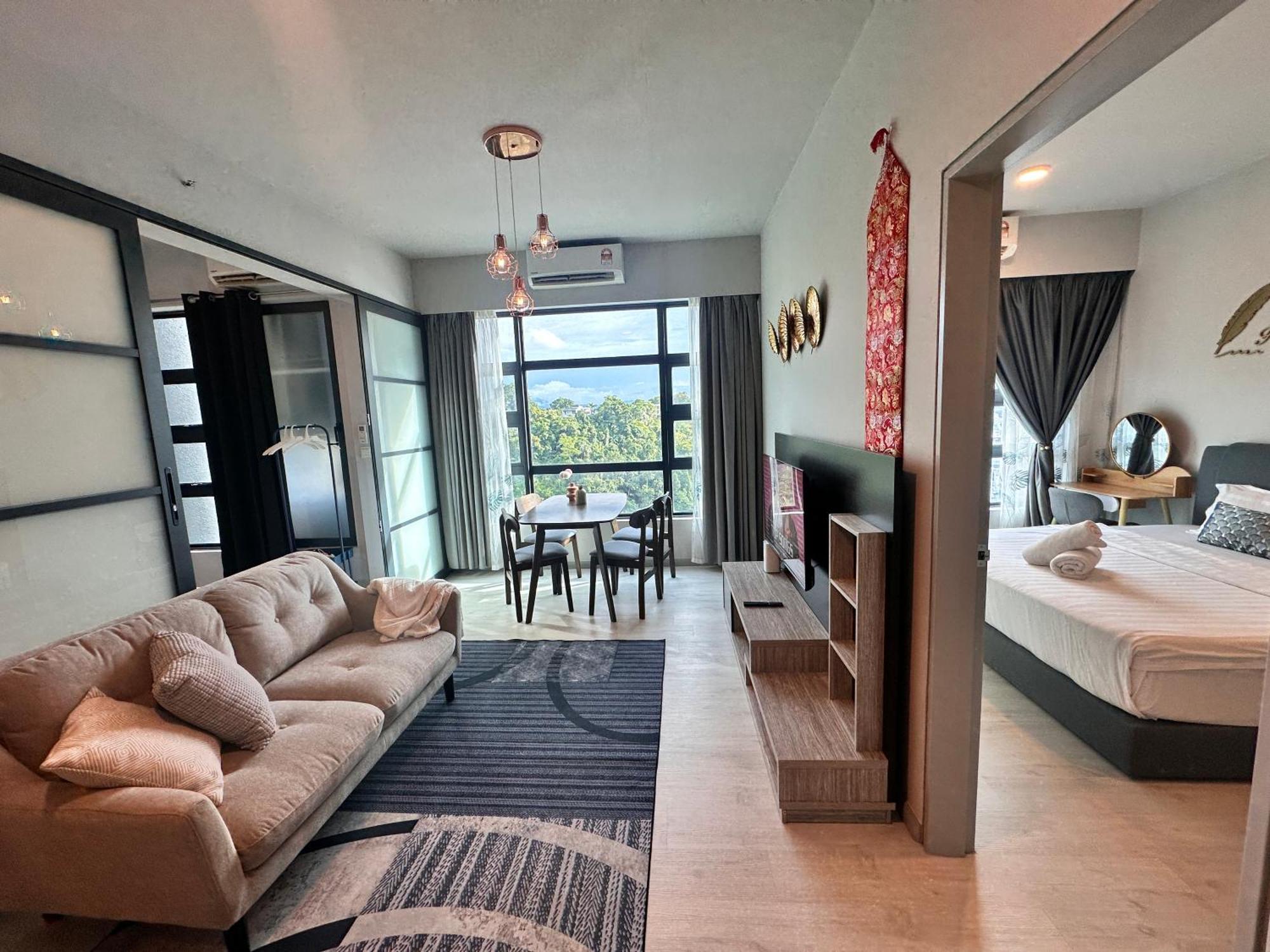 Jq1 Sea & Pool Or City View Wifi I Washing Machine For Some Units I Cuckoo Water Jesselton Quay By R2 Kota Kinabalu Zewnętrze zdjęcie