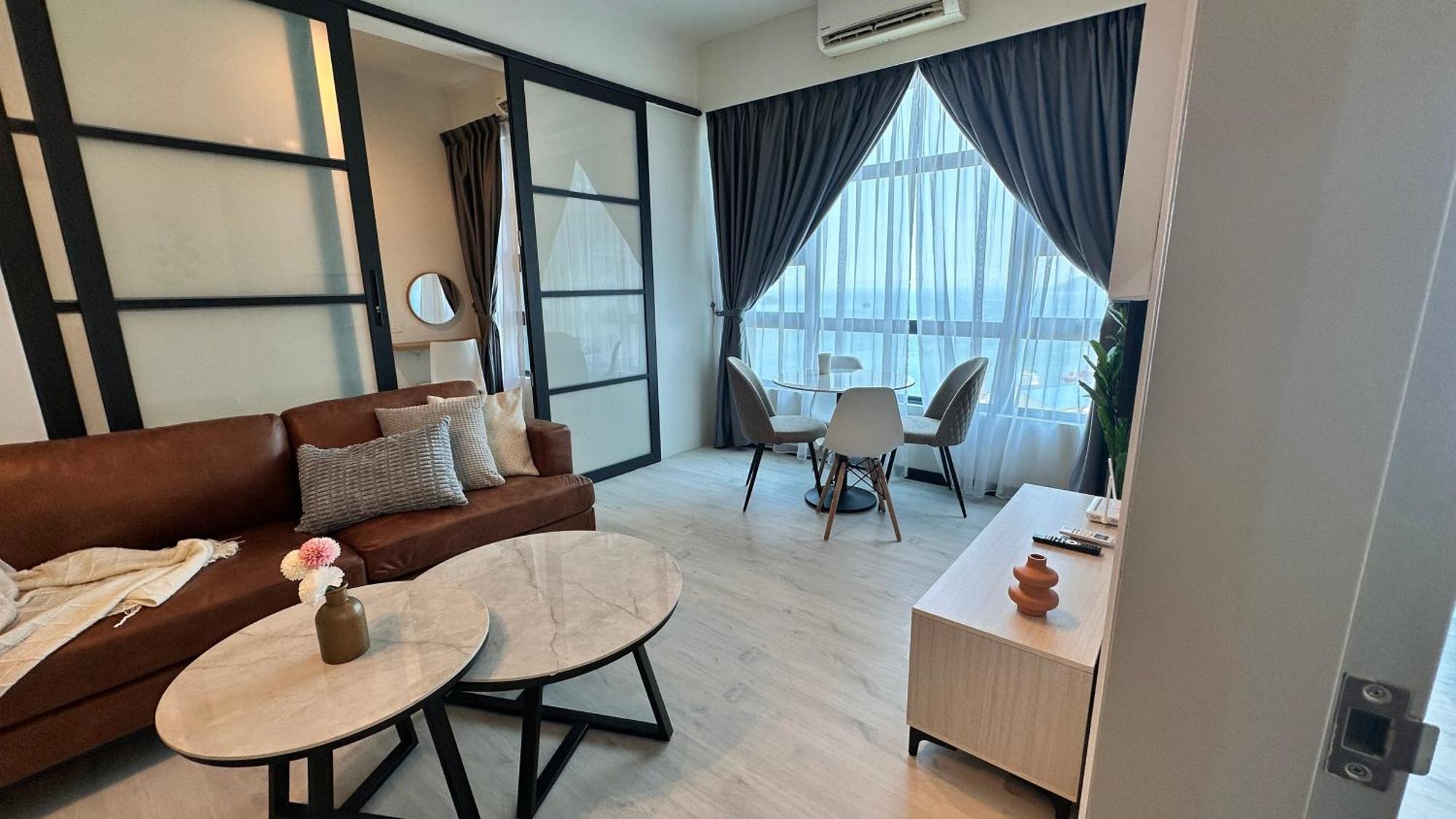 Jq1 Sea & Pool Or City View Wifi I Washing Machine For Some Units I Cuckoo Water Jesselton Quay By R2 Kota Kinabalu Zewnętrze zdjęcie